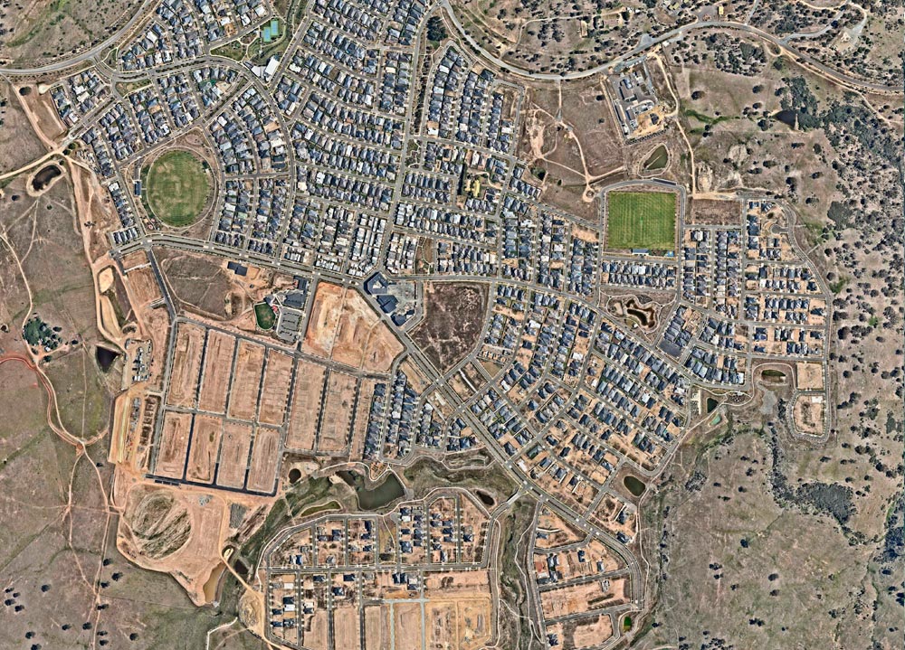 Aerial image of Googong Near Maps January 2018