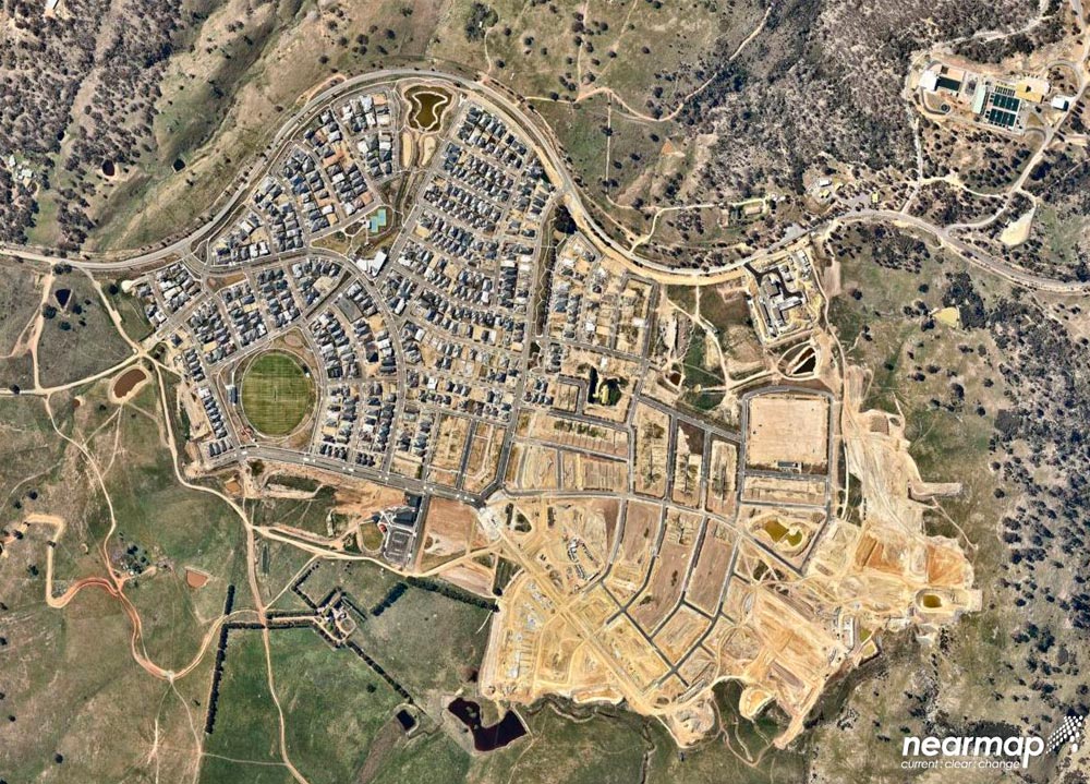 Aerial image of Googong Near Maps October 2015