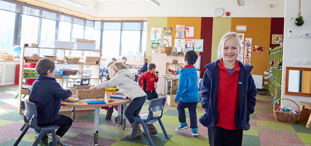 Image of student in a class room