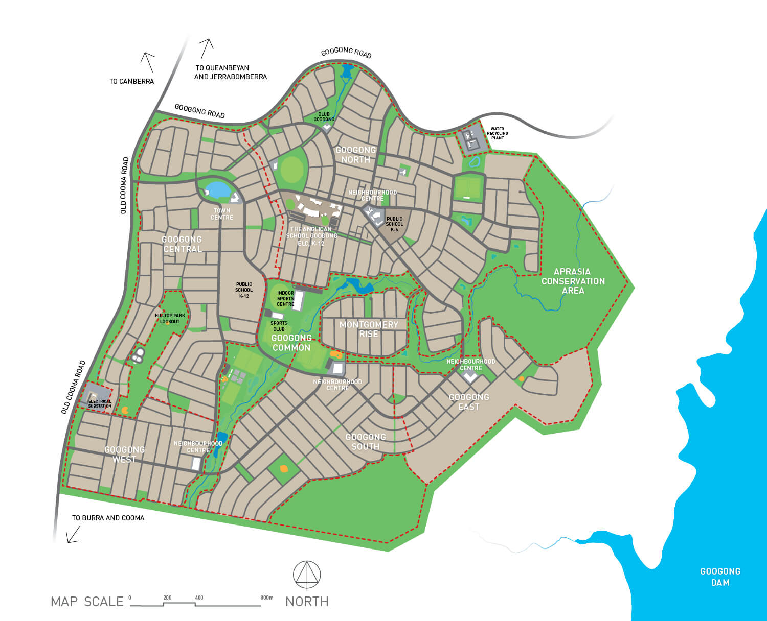 Googong masterplan August 2019