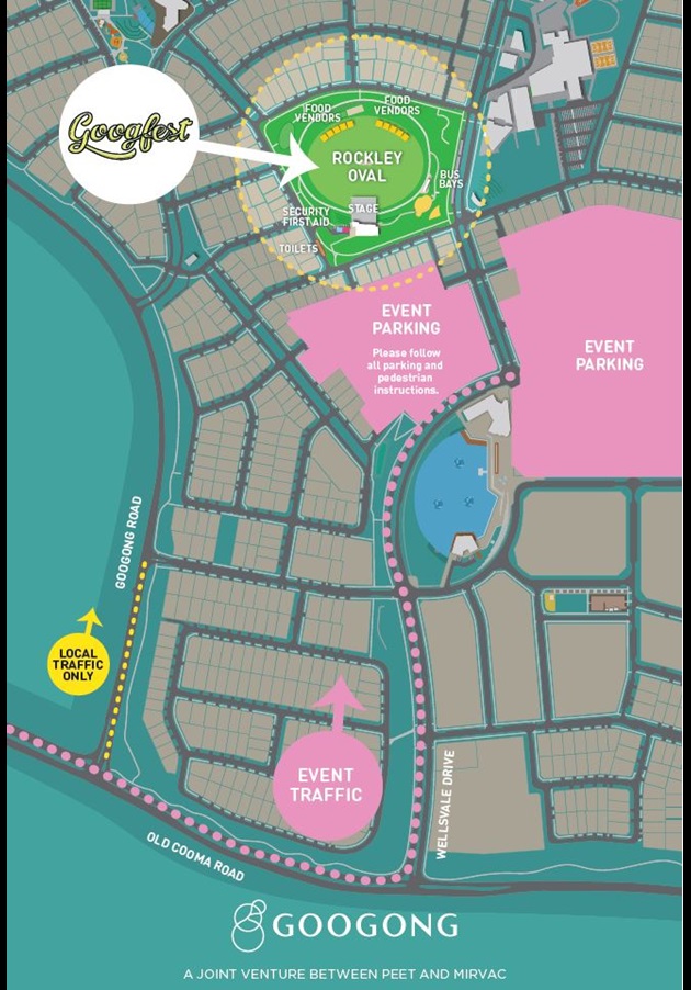 Googfest 2020 Parking Map