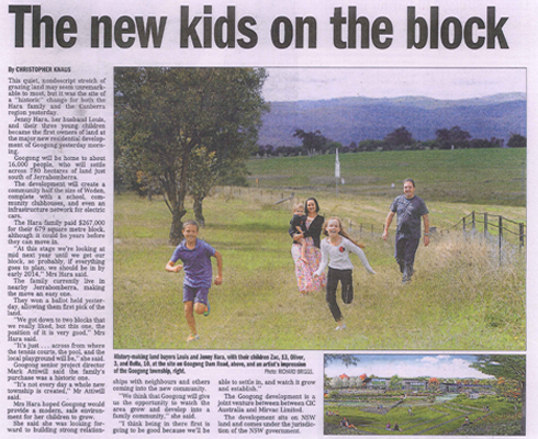 Googong over 100 lots sold